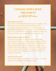 COOLING DOWN BODY TREATMENT