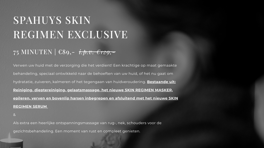 SPAHUYS SKIN REGIMEN EXCLUSIVE